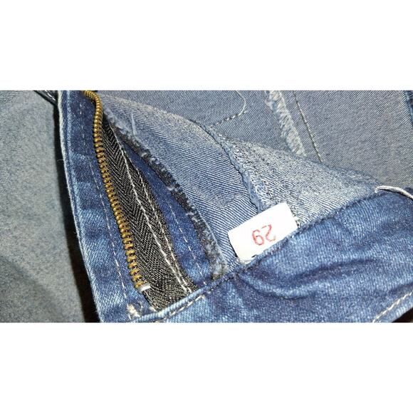 okyo Embroidered Denim Capris with Neon Green Trim - Size 2 - Picture 3 of 3